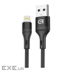 Дата кабель USB 2.0 AM to Lightning 1.0m AR87 3A black Armorstandart (ARM64037)