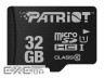 Карта пам'яті PATRIOT 32 GB microSDHC UHS-I LX Series (PSF32GMDC10)