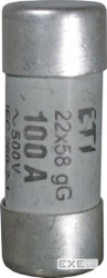 Запобіжник ETI CH 22X58 gG 100A, 500V (2640025)
