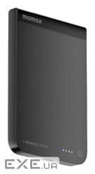 Портативний зарядний пристрій WRL 5000MAH BLACK IP161Q2D MOMAX