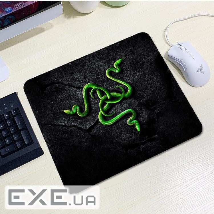 Килимок 200*240 тканинний RAZER 11, товщина 2 мм, колір Black / Green, Пакет (YT-RZ11) (YT-RZ11)