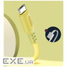 Дата кабель USB 2.0 AM to Micro 5P 1.0m soft silicone yellow ColorWay (CW-CBUM043-Y)