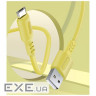 Дата кабель USB 2.0 AM to Micro 5P 1.0m soft silicone yellow ColorWay (CW-CBUM043-Y)
