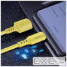 Дата кабель USB 2.0 AM to Micro 5P 1.0m soft silicone yellow ColorWay (CW-CBUM043-Y)
