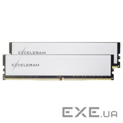 Модуль пам'яті EXCELERAM Black&White White Sark DDR4 3200MHz 16GB Kit 2x8GB (EBW4163216AD)