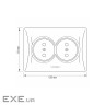 Розетка Videx BINERA 2ая серебр (VF-BNSK2-SS)
