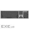 Клавіатура ножнична 2E KS270 105key, WL/BT, EN/UK, сіро-чорний (2E-KS270WBGR UA) (2E-KS270WBGR UA)