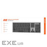 Клавіатура ножнична 2E KS270 105key, WL/BT, EN/UK, сіро-чорний (2E-KS270WBGR UA) (2E-KS270WBGR UA)