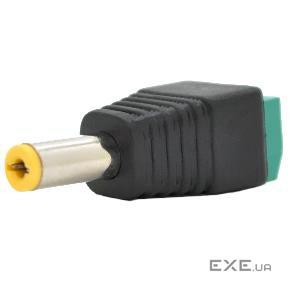 Гніздо живлення DC-M (D 5,5x2,1мм) (чорний) під пайку (YT-DC-M) (YT-DC-M)