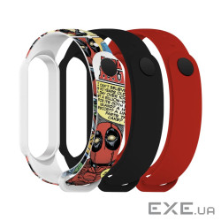 Ремінець до фітнес браслета Armorstandart комплект 3шт Xiaomi Mi Band 7/6/5 DP Comix (ARM77058)