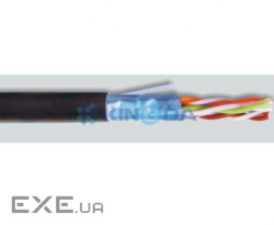 Кабель зовнішній FTP кат.5е, PE, 24AWG, 305м, чорний KINGDA KDFT8014