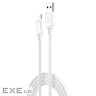Кабель XO NB235 Zebra Series Braided USB-A to Micro - 1m (NB235_M_White)