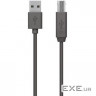 Кабель для принтера USB 2.0 AM/BM 3.0m Belkin (F3U154bt3M)