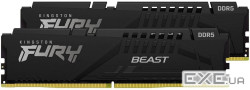 Модуль пам'яті DDR5 2x16GB/6000 Kingston Fury Beast Black (KF560C36BBE2K2-32)