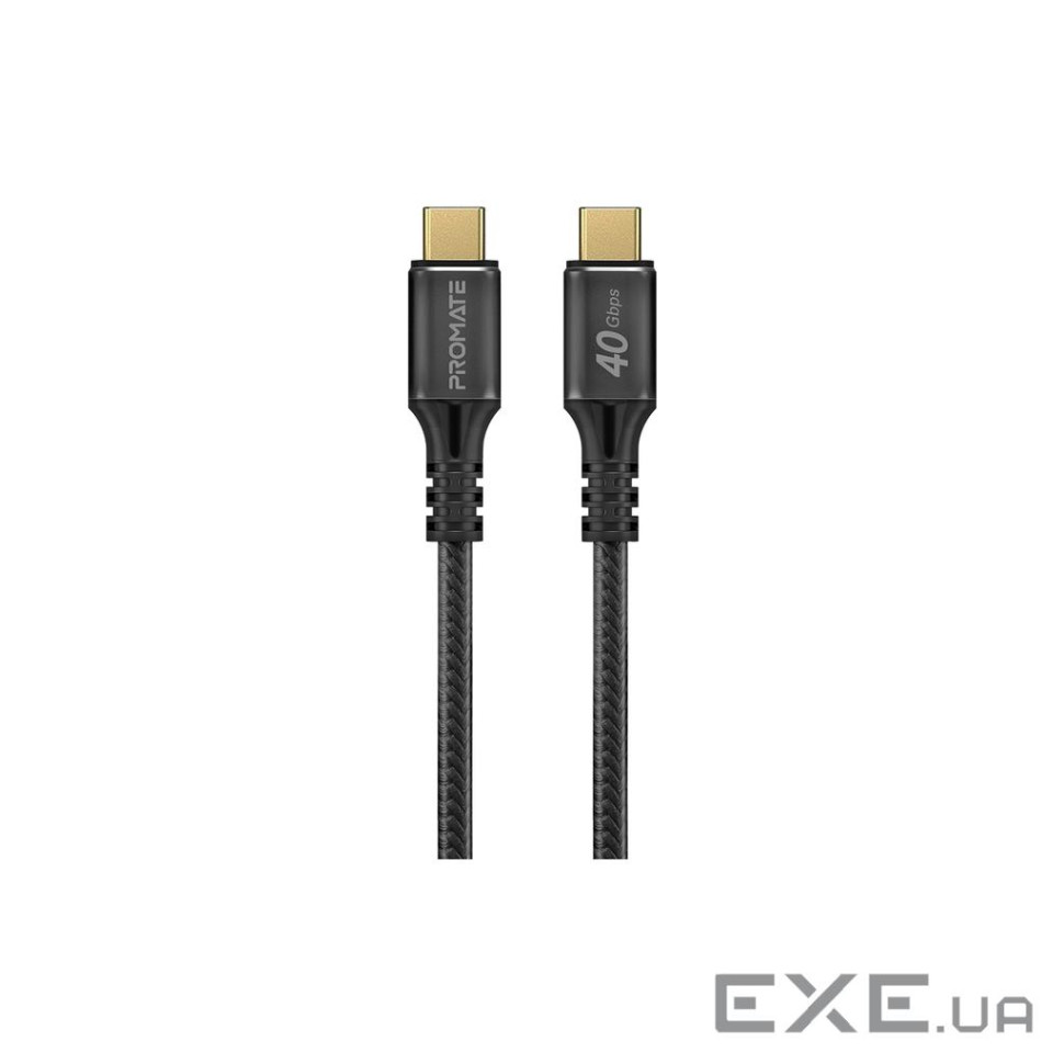 Дата кабель USB-C to USB-C 1.0m Promate (powerbolt240-1m.black)
