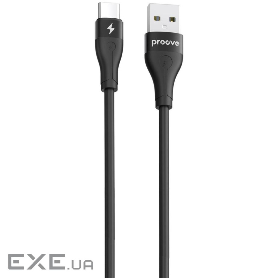 Кабель Proove Soft Silicone Type-C 2.4A (1m) black (CCSO20001201)