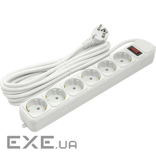 Фільтр живлення PowerPlant 5 м, 6 розеток (JY-1057/5) (PPSA10M50S6)
