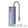 Док-станція ColorWay USB-C 5-в-1 Type C PD 100W/USB3.0х3/HDMI 4К (CW-HUB01)