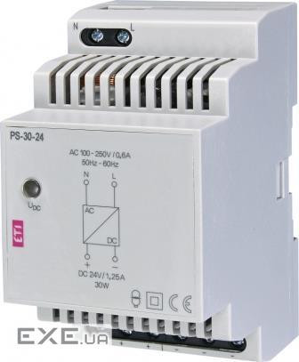 Блок живлення ETI, PS-30-24 230VAC/24VDC 30W (2470133)