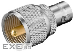 Перехідник антенний BNC/50ohm-RF:UHF F/M,адаптер прямий Gold (62.09.8366-1) Gold (62.09.8366-1)