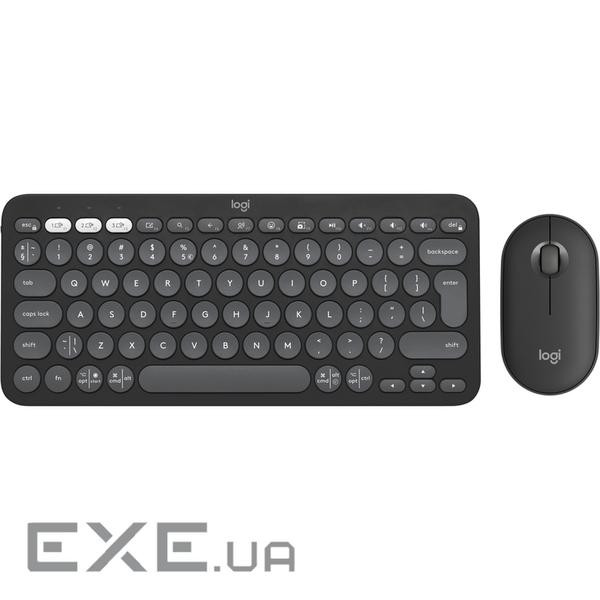 Комплект бездротової LOGITECH Pebble 2 Combo Tonal Graphite (920-012239)