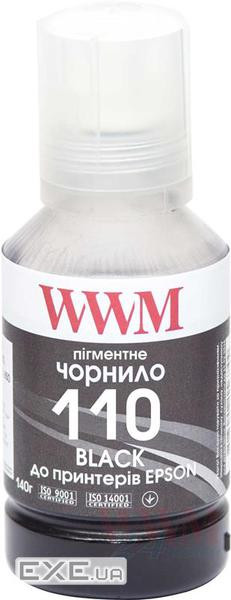 Чорнило WWM EPSON M1100/M1120 140г Black Pigmented (E110BP)