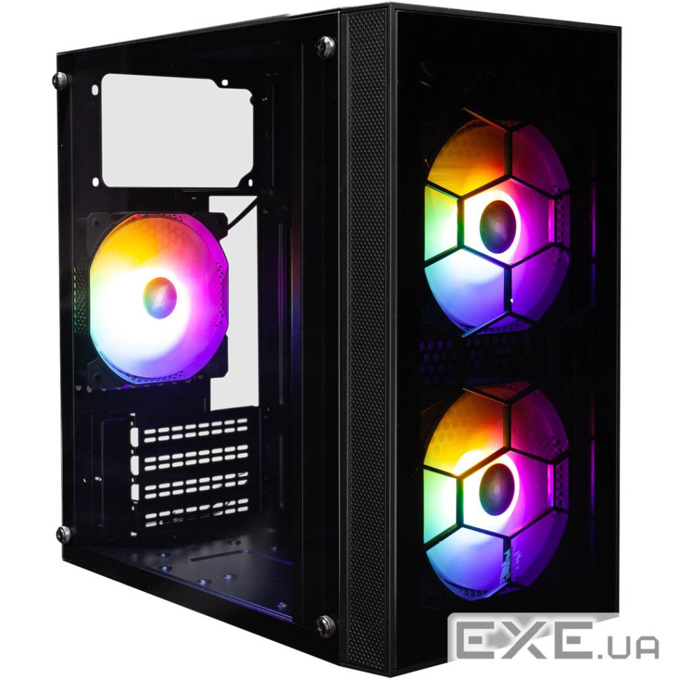 Корпус 1stPlayer X1-BK-3F1-PS-600FK-EU Black 600W