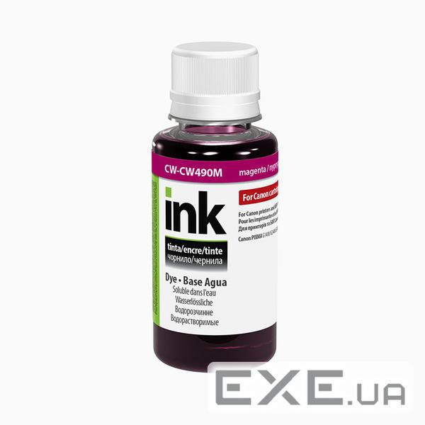 Чорнило ColorWay Canon GI-490 100мл Magenta (CW-CW490M01)