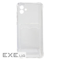 Бампер для Samsung Galaxy A04 (A045)/M13 5G, with pocket, Transparent