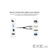 Кабель мультимедійний 3.5mm M to 2xRCA M 2.0m AV116 black Ugreen (10584)