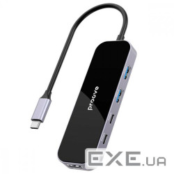 Type-C-Хаб Proove Shadow (2*USB3.0 + Type-C + PD100W + HDMI) dark gray (HBSW10221205)