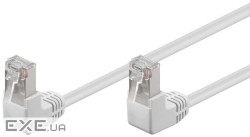 Патч-корд неекранований RJ45 FTP5e 0.5m,patch D=5.4mm AWG26 2x90ё Gold,білий (75.09.6061-1) (75.09.6061-1)