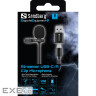 Провідний петличний мікрофон Streamer USB Clip USB-A/USB-C, кабель 3м, чорний (126-40)