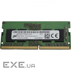 Модуль пам'яті MICRON SO-DIMM DDR4 3200MHz 8GB (MTA4ATF1G64HZ-3G2E1)
