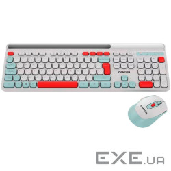 CANYON HSET-W5 EN Keyboard+Mouse AAA+AA Wireless White (CNS-HSETW5WT)