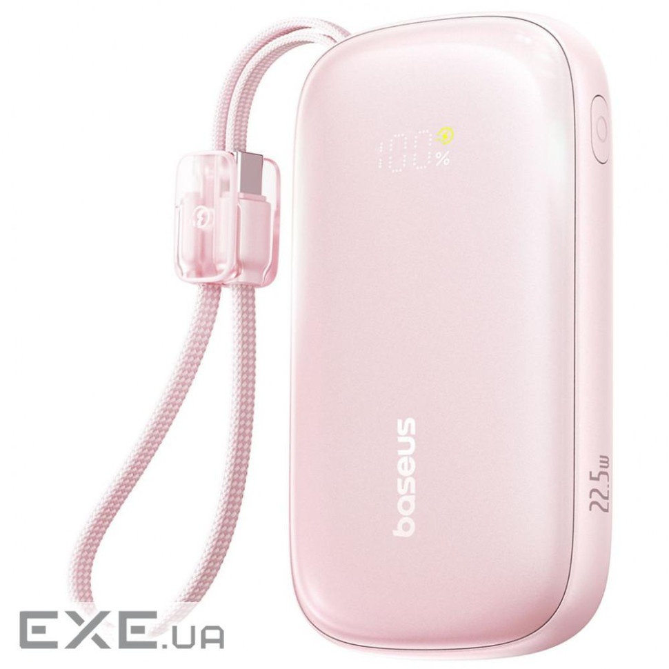 Портативная Батарея Baseus EnerFill Qpow 3 Ultra 22.5W 10000mAh pink (E0027L02)