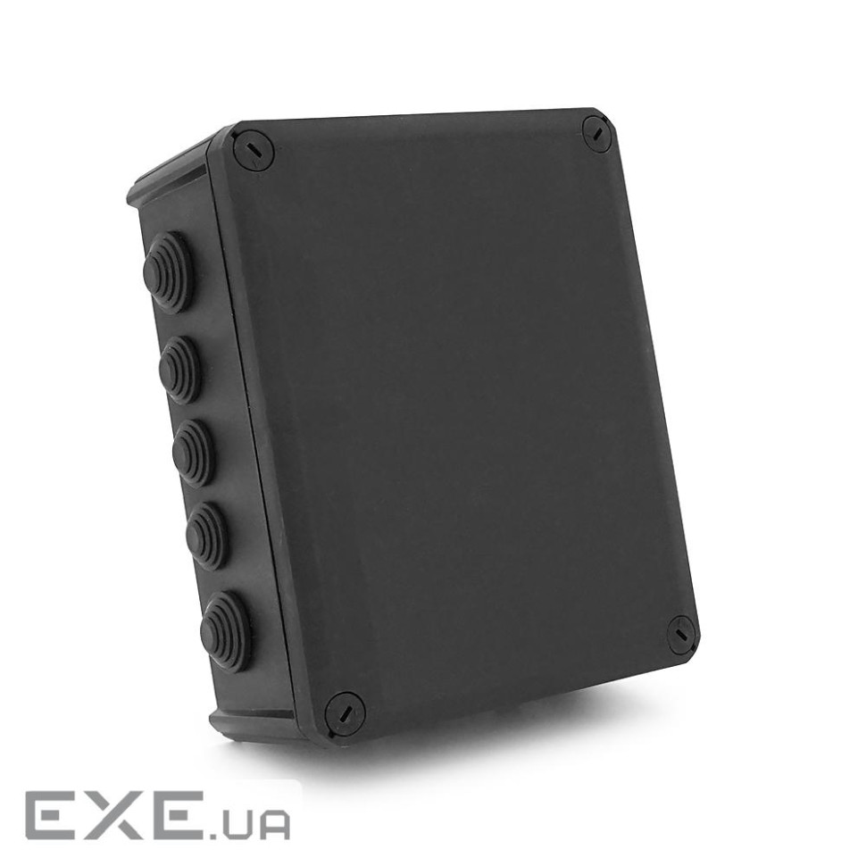Коробка розподільна герметична / зовнішня 190х150х75мм, IP66 пластик, (РР) 10 гермовводів, (NX1147)
