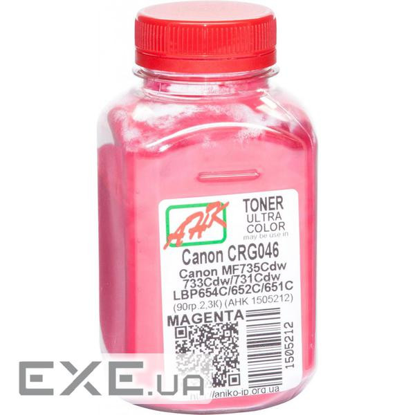 Тонер Canon LBP-650/MF-730, 90г Magenta AHK (1505212)
