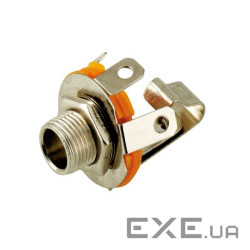 Гніздо FreeEnd-Jack 6.3mm,/F Mono Panel SwitchContact (75.01.1084-1) FreeEnd-Jack 6.3mm,/F Mono Panel SwitchContact (75.