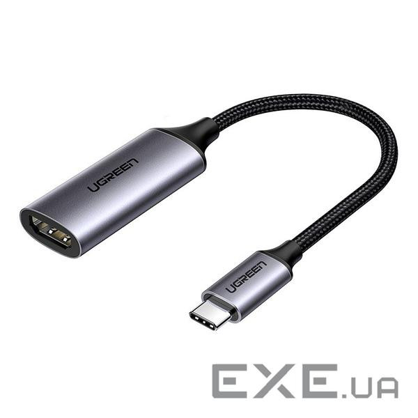 Перехідник USB2.0 Type C to HDMI V2.0 4K60Hz 10cm CM297 gray Ugreen (70444) (UGR-70444)