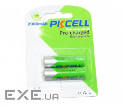 Акумулятор PKCELL 1.2V AA 2000mAh NiMH Already Charged, 2 штуки у блістері ціна за (PC/AA2000-2BA)