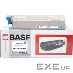 Тонер-картридж BASF OKI MC760/770/780/ 45396303 Cyan (KT-45396303) (BASF-KT-45396303)