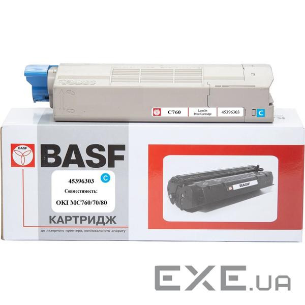 Тонер-картридж BASF OKI MC760/770/780/ 45396303 Cyan (KT-45396303) (BASF-KT-45396303)