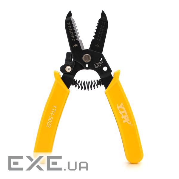 Інструмент для зачистки кабелю 7-1 Stripper YTH-5023, yellow, AWG30-20 (YT-CaSt7-1-YTH-5023)