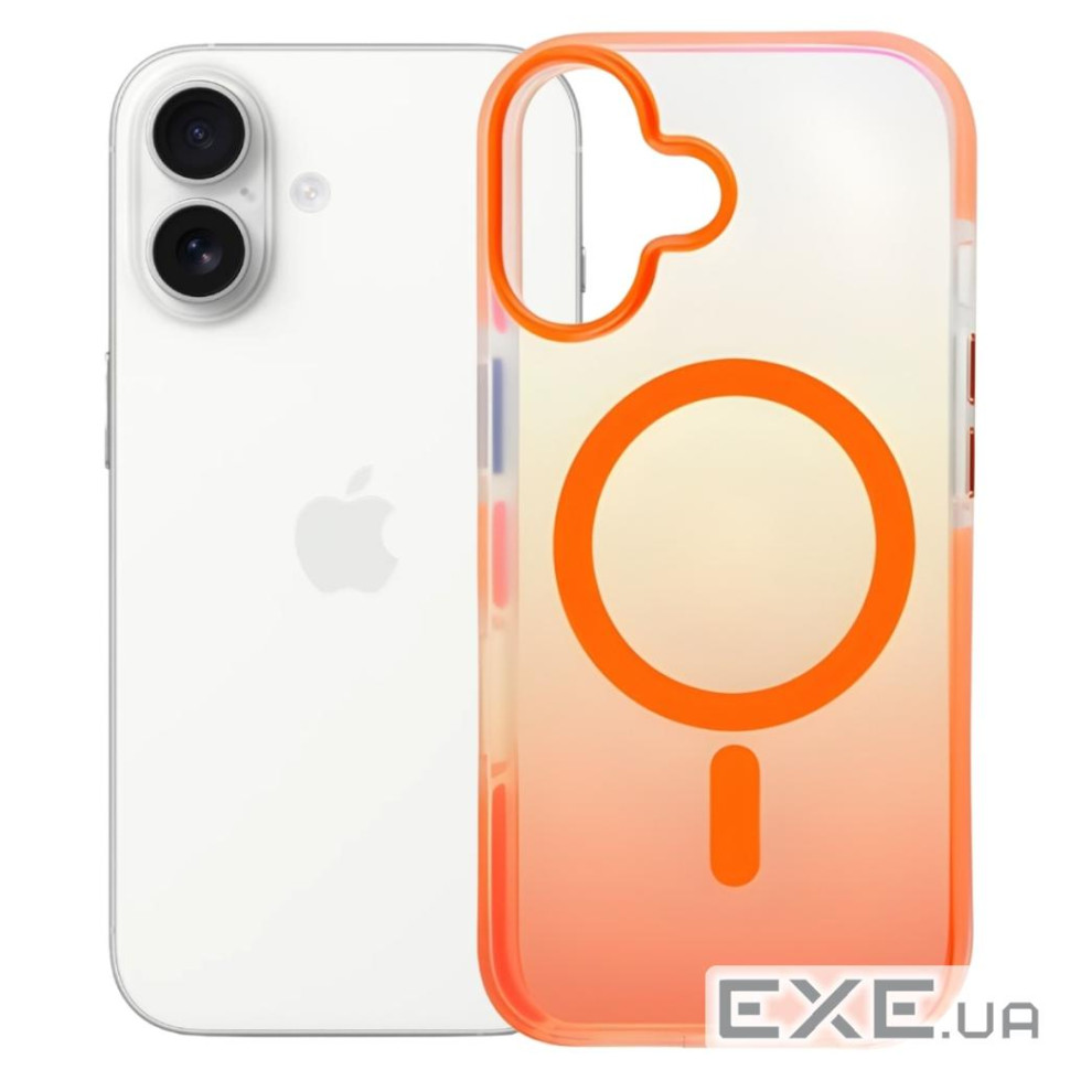 Чохол до мобільного телефона BeCover FIBRA Shock-Proof MagSafe Apple iPhone 17 Orange (715446)