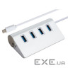 Концентратор Vinga Type-C to 4*USB3.0 1.0m cable aluminium (VCPHCU304)