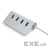 Концентратор Vinga Type-C to 4*USB3.0 1.0m cable aluminium (VCPHCU304)