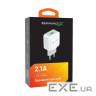 Зарядний пристрій Grand-X 5V 2.1A White (CH-03W)