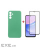 Чохол до мобільного телефона Dengos Kit for Samsung Galaxy A25 5G case + glass (Mint) (DG-KM-60)