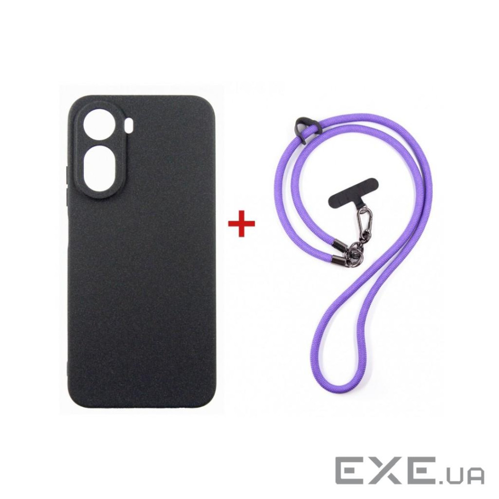 Чохол до мобільного телефона Dengos Case + Cross-body Strap Xiaomi Redmi A7 Pro Blac (DG-KM-CCRB-52)